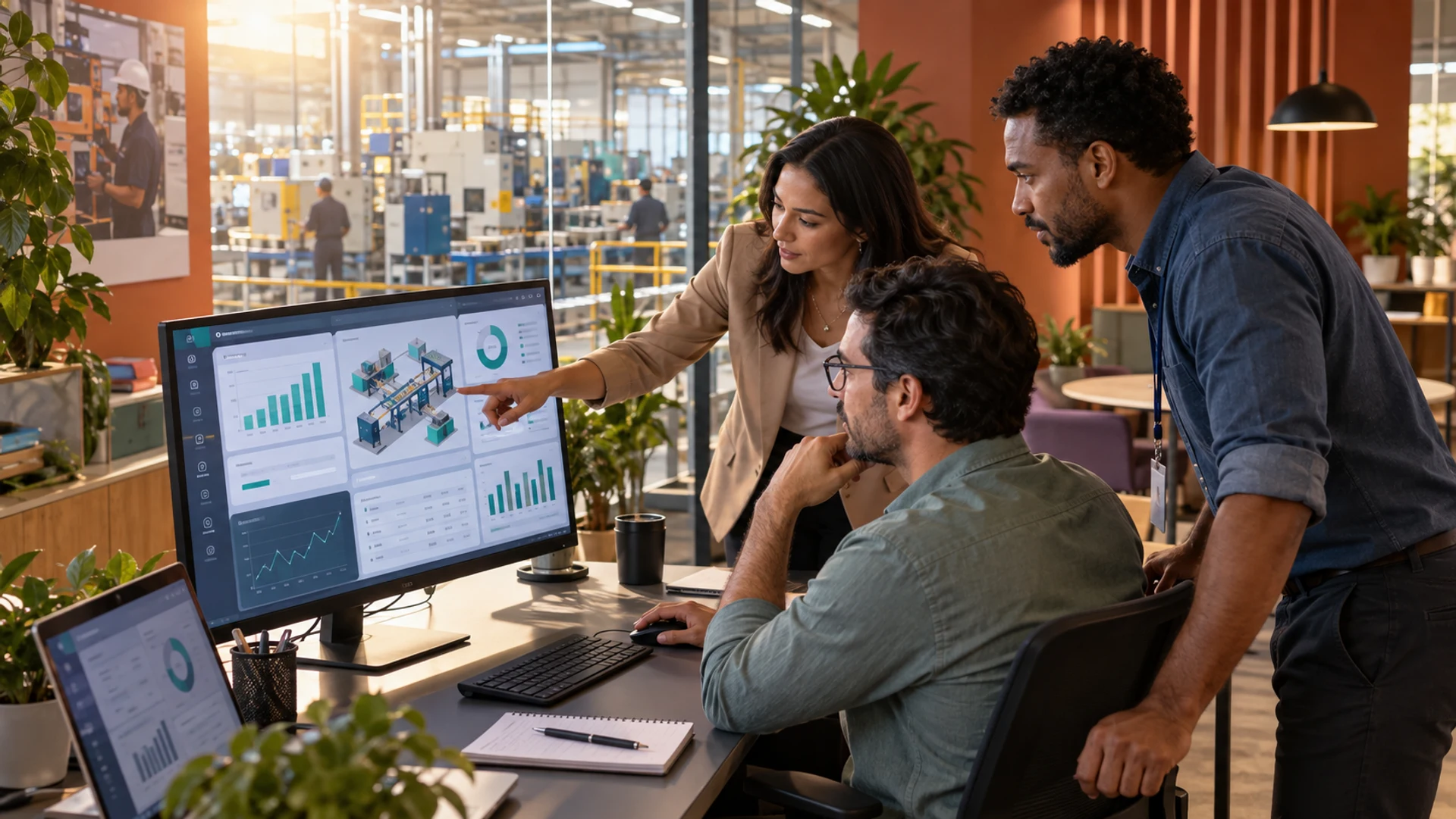 Equipe conectando os indicadores de gestão à operação da empresa